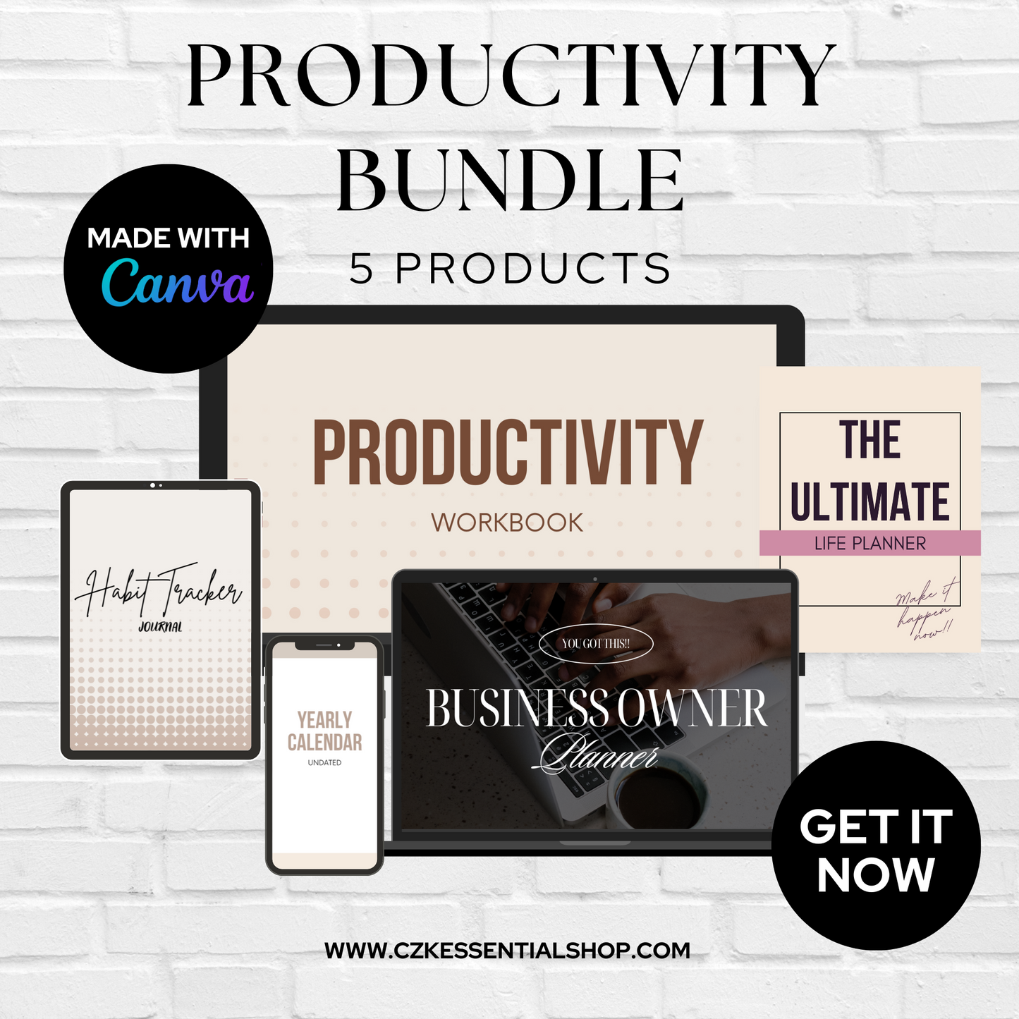 Productivity Digital/Printable Bundle