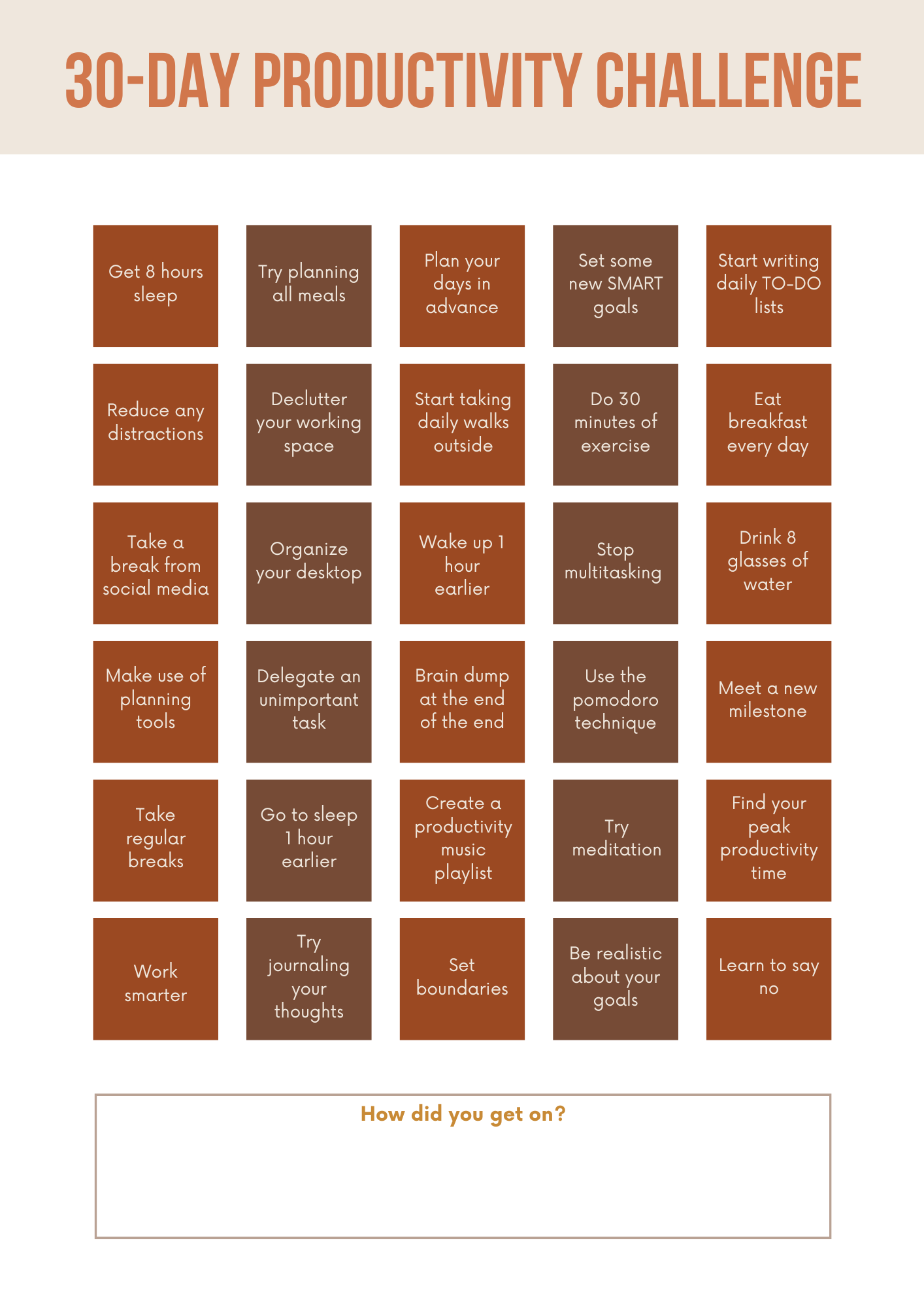 Productivity Digital/Printable Bundle